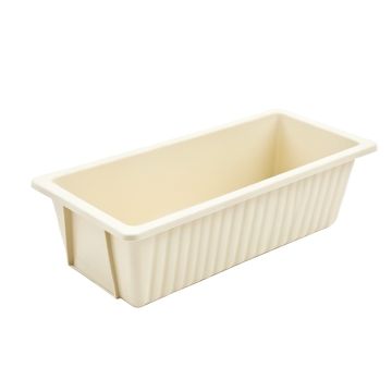 Linden Bridge Empty Railing Planter With Integral Brackets - Cream