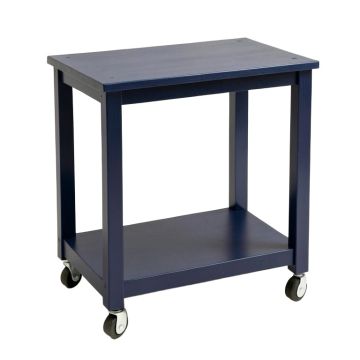 Willow Branch Empty Rolling Workshop Cart - Navy