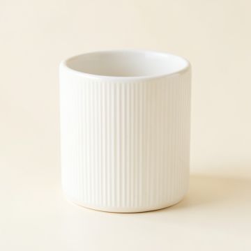 Harbor Canyon Empty Candle Holder - White (synthetic illustration; no displayed measurements)