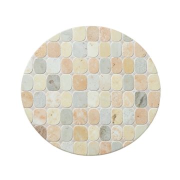 Penny Round Mosaic .75 '' X .75 '' Porcelain Mosaic Tile
