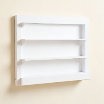 Olive Bridge Empty Wall-Mounted Tool Organizer Panel - White (synthetic illustration; no displayed measurements)