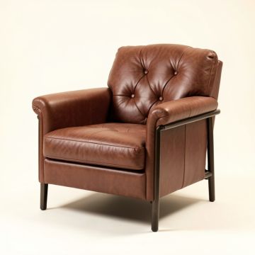 Marrone 23.75 '' Wide Tufted Armchair (synthetic illustration; no displayed measurements)