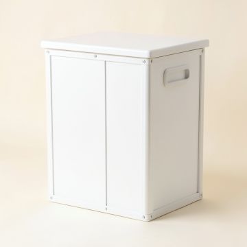 Olive Crest Closed Outdoor Storage Box - White (synthetic illustration; no displayed measurements)
