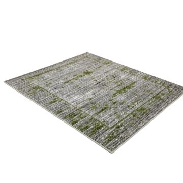Alberich Ombre Flatweave Gray/Green Area Rug