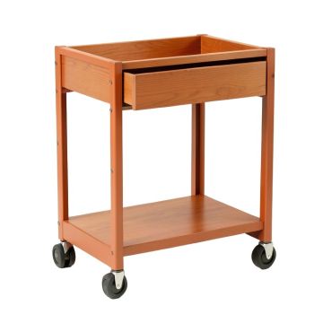 Dawn Crossing Empty Rolling Workshop Cart - Terracotta
