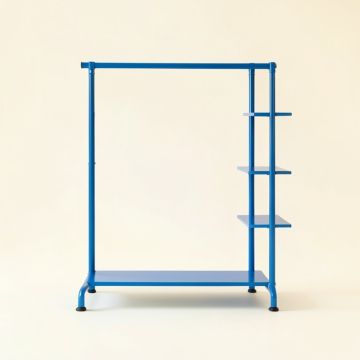 Maple Canyon Empty Garment Rack - Blue (synthetic illustration; no displayed measurements)