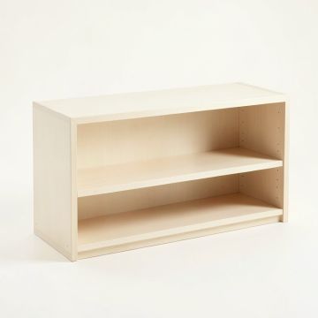 Ridge Branch Low Bookcase - Ivory (synthetic illustration; no displayed measurements)