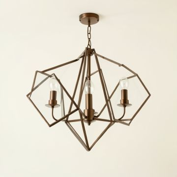 Rithland 4 - Light Lantern Geometric Chandelier (synthetic illustration; no displayed measurements)