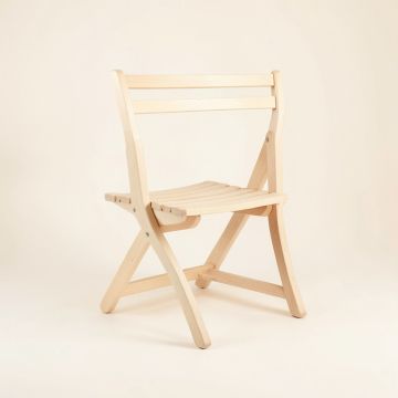 Olive Branch Folding Outdoor Chair - Ivory (synthetic illustration; no displayed measurements)