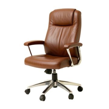 Walther Top Grain Leather Office Chair (synthetic illustration; no displayed measurements)