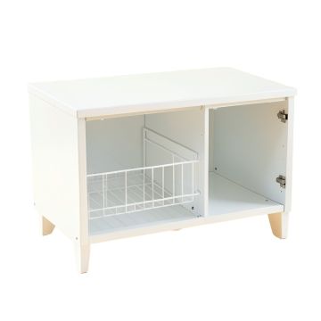 Wren Arc Empty Countertop Canister Rack - White (synthetic illustration; no displayed measurements)