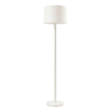 Laurel Branch Floor Lamp With A Plain Fabric Shade - White (synthetic illustration; no displayed measurements)