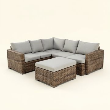 Guiscardo 90.9 '' Wide Outdoor Wicker Left Hand Facing Patio Sectional With Cushions (synthetic illustration; no displayed measurements)