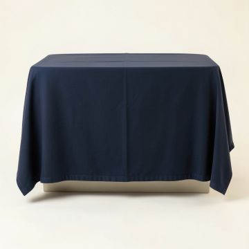 Dune Brook Flat Bed Sheet - Navy (synthetic illustration; no displayed measurements)