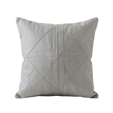 Clay Bluff Filled Accent Pillow - Gray