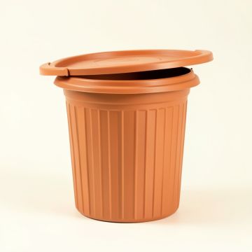 Laurel Brook Closed Garden Compost Bin - Terracotta (synthetic illustration; no displayed measurements)