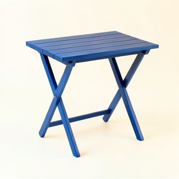 Reed Brook Compact Balcony Table - Blue (synthetic illustration; no displayed measurements)