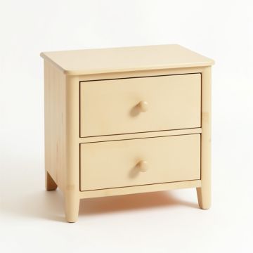 Slate Edge Nightstand - Beige (synthetic illustration; no displayed measurements)