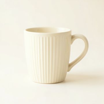 Glen Bend Ceramic Mug - Ivory (synthetic illustration; no displayed measurements)