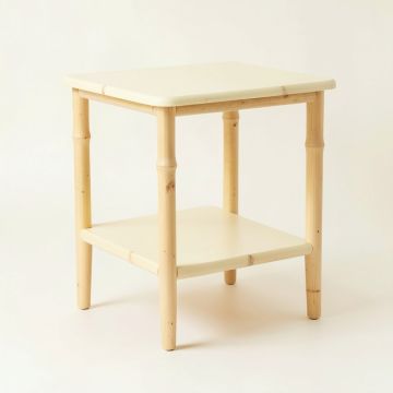 Willow Branch Side Table - Cream (synthetic illustration; no displayed measurements)
