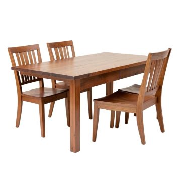 Villani 5 Piece Drop Leaf Solid Wood Dining Set