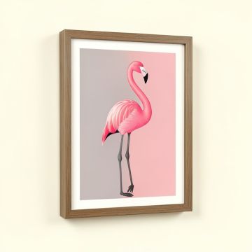 Flamingo Framed Graphic Art (synthetic illustration; no displayed measurements)