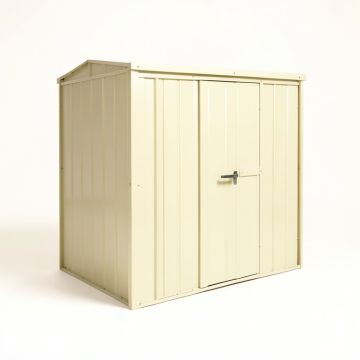 Yardsaver 4 Ft. W X 6.5 Ft. D Metal Lean-To Storage Shed (synthetic illustration; no displayed measurements)