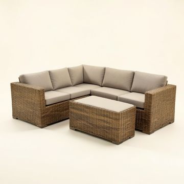 Avoca 6 Piece Rattan Sectional Seating Group With Cushions (synthetic illustration; no displayed measurements)