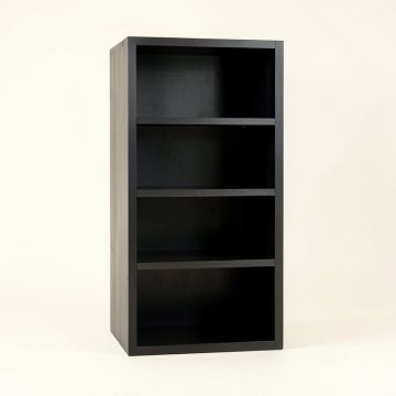 Lake Brook Narrow Cubby Tower - Black (synthetic illustration; no displayed measurements)