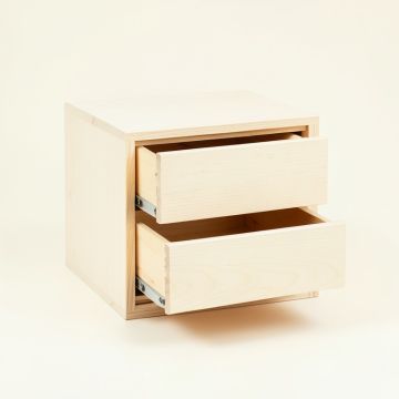 Holly Crest Small-Parts Storage Drawer Cabinet - Ivory (synthetic illustration; no displayed measurements)