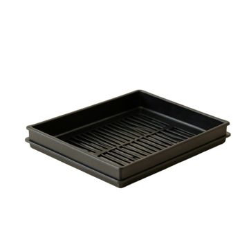 Laurel Dell Empty Under-Desk Cable Tray - Black (synthetic illustration; no displayed measurements)