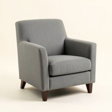 Angelea Upholstered Parsons Chair In Gray (synthetic illustration; no displayed measurements)