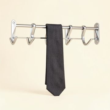 Evelots Tie , Belt , Scarf , Jewelry Rack-Hanger-Closet Organizer-Chrome-14 Hooks (synthetic illustration; no displayed measurements)