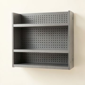 Birch Dell Empty Wall-Mounted Tool Organizer Panel - Gray (synthetic illustration; no displayed measurements)