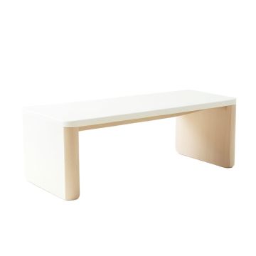 Holly Canyon Indoor Bench - White