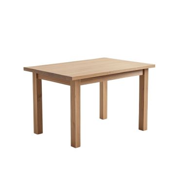 Studer Rubberwood Solid Wood Dining Table (synthetic illustration; no displayed measurements)