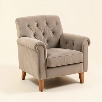 Faizah 27.6 '' Wide Tufted Polyester Armchair (synthetic illustration; no displayed measurements)