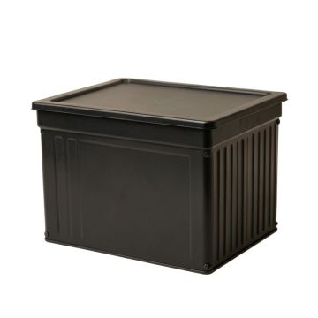 Olive Bridge Closed Outdoor Storage Box - Black