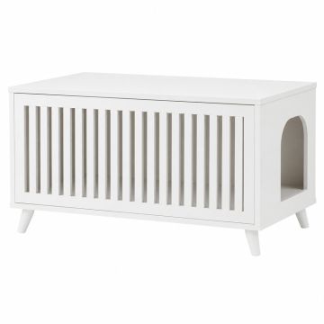 Willow Bend Empty Furniture-Style Litter Enclosure - White