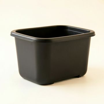 Spruce Arc Empty Railing Planter With Integral Brackets - Black (synthetic illustration; no displayed measurements)
