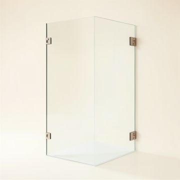 Pirouette Frameless 0.375 '' Clear Glass Shower Door In , 36 '' (synthetic illustration; no displayed measurements)