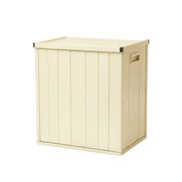 Cedar Crest Closed Outdoor Storage Box - Ivory