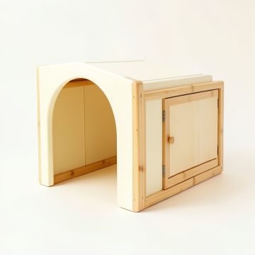 Hill Bluff Empty Furniture-Style Litter Enclosure - Cream (synthetic illustration; no displayed measurements)
