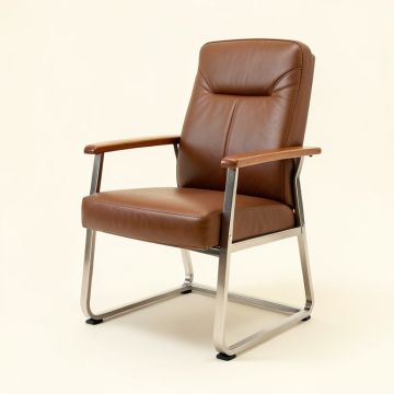 Rhudy Genuine Leather Conference Chair (synthetic illustration; no displayed measurements)