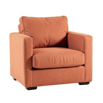 Cliff Branch Upholstered Armchair - Terracotta
