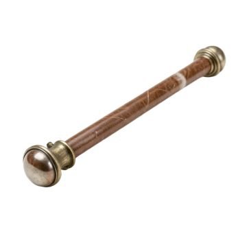 Mariana Core Marble Ball Telescoping Drapery Single Curtain Rod