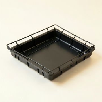 Cliff Crossing Empty Under-Desk Cable Tray - Black (synthetic illustration; no displayed measurements)