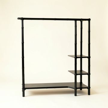 Harbor Bend Empty Garment Rack - Black (synthetic illustration; no displayed measurements)