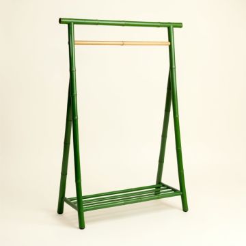 Hill Crest Empty Garment Rack - Green (synthetic illustration; no displayed measurements)