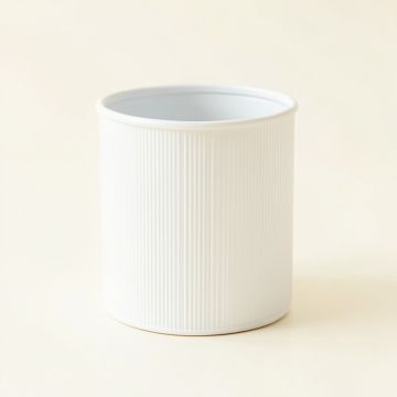 Ridge Crest Empty Candle Holder - White (synthetic illustration; no displayed measurements)